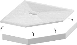 Grossman Экран для поддона Strong 100x100 GR-S11001001D белый – фотография-2